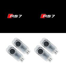 4er-Set Tür-Einstiegsleuchten für Audi RS7, Logo-Projektor mit Begrüßungs- und Ambientebeleuchtung