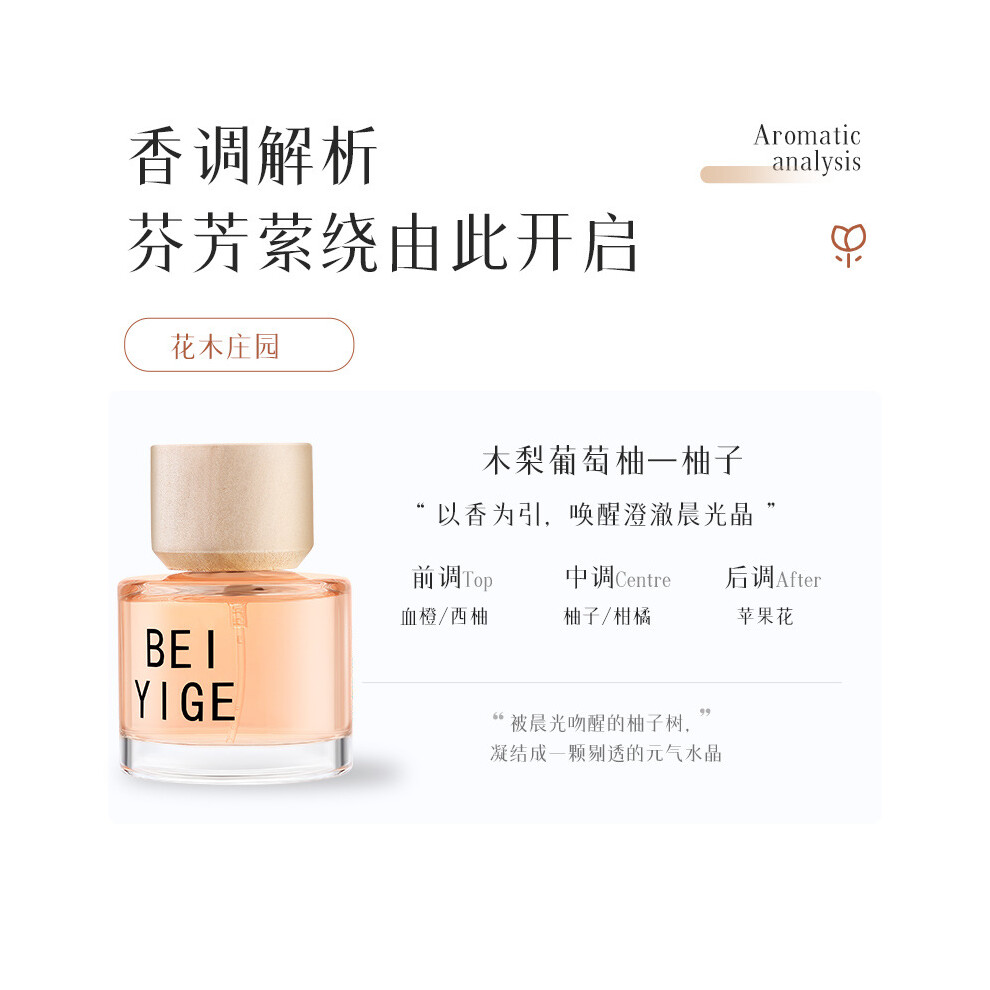 Avsa Light Manor Floral Wood Series Unisex Perfume, Long Lasting Scent, Pear Grape Pomelo Jasmine Niche Fresh Fragrance