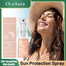 (200ml) OceAura SPF42 Sunscreen Spray Anti UV Protection Sunburn Prevention Oil Control Lasting Waterproof Moisturizing Sun Cream