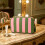 Stylish Striped Makeup Case Water Resistant Bathroom-Pink 6