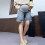 Comfortable Shorts Breathable Lightweight For Expecting-Blue XL 4