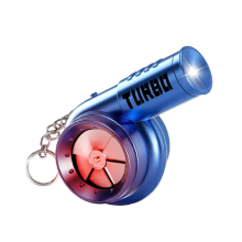 Metalen turbokettinghanger met geluid en ledlicht, draaiende turbine, autosleutelhanger voor mannen en jongens, stijlvol accessoire voor autosleutels