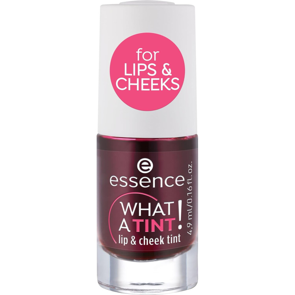 Essence Not,Specified | What A Tint! Lip & Cheek Tint | Long-Lasting Liquid Blush & Lip Stain | Non-Sticky & Kiss-Proof |Vegan & Cruelty Free (01 |Kiss From A Rose)