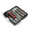 38 Piece Mini Ratchet Tool Kit Silver Red 1