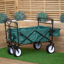 Folding Festival Camping Storage Trolley with Canopy & Waterproof Cover 100Kg capacity