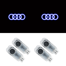 4er-Set Tür-Einstiegsleuchten kompatibel mit Audi A4L, A5, A6L, A7, A8L, Q3, Q5 und Q7, Willkommens- und Ambientebeleuchtung