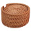 Natural Rattan Coasters Set 6 with Storage Holder 21