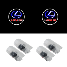 Projecteurs lumineux de bienvenue pour portière, halo rond avec ombre de courtoisie, compatible avec Lexus IS NX RC CT, installation simple, lot de 4