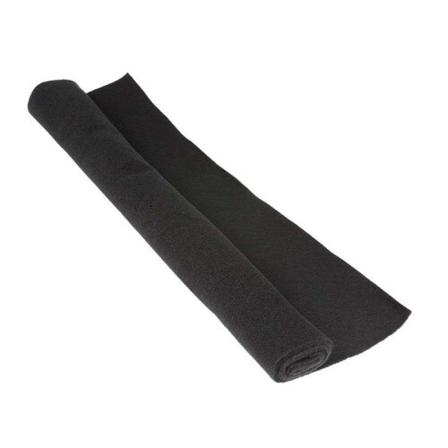Moquette acustica adesiva 70 x 140 cm nera