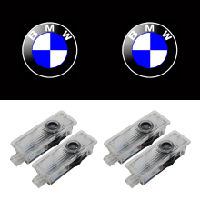 4er-Set Kompatibel mit BMW 3D-Emblem-Projektorleuchten für 1er bis 7er Serie, X1 bis X7 Serie und M Serie, Türbeleuchtung und Ambientebeleuchtung