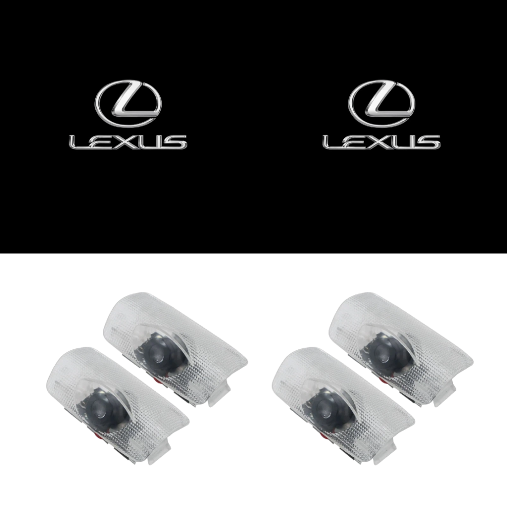 4-Piece Welcome Door Lights Compatible With Lexus Es Is Ls Gs Lx Rx Gx Models, Car Courtesy Logo Projection Lamps For Interior Door Use 6083684377488