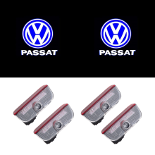Türprojektoren mit LED, kompatibel mit VW Passat, Willkommens- und Ausstiegslicht, fehlerfreie kabellose Laserlampen, 4er-Set