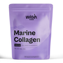 Marine Collagen Supplements for Women 100% Pure with Biotin, Vitamin C and Hyaluronic Acid for Hair, Skin and Nails Vitamins, Marine Collagen Capsule