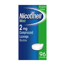 Nicotinell Mint Lozenge 2mg (96 Lozenges), Stop Smoking Aid, Sugar Free Nicotine Lozenges, Fresh Mint Flavour, 2mg Extra Strength for Heavy Smokers,