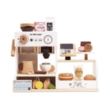 Brinquedo - Máquina de café de madeira - LE TOY VAN - TV3004 - Conjunto de barista completo - Madeira FSC - 3-6 anos