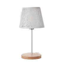 Table Lamp,  Metal Lampshade and Base with Tree Pattern,Suitable for Tabletop Pendant Lamp Wall Lamp White EU PLUG