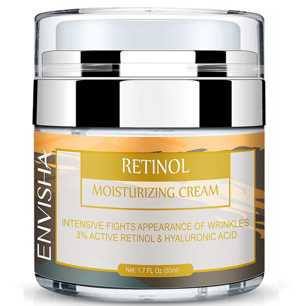 Cream (Retinol Moisturizing) Envisha Face Collagen Hyaluronic Acid Skin Care Anti-Wrinkle Moisturizing Anti-Aging Night Shrink Pores Whitening Smooth