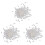 Model People Figures Scale 1:200 Pack of Approx.300pcs White Assorted Style 1