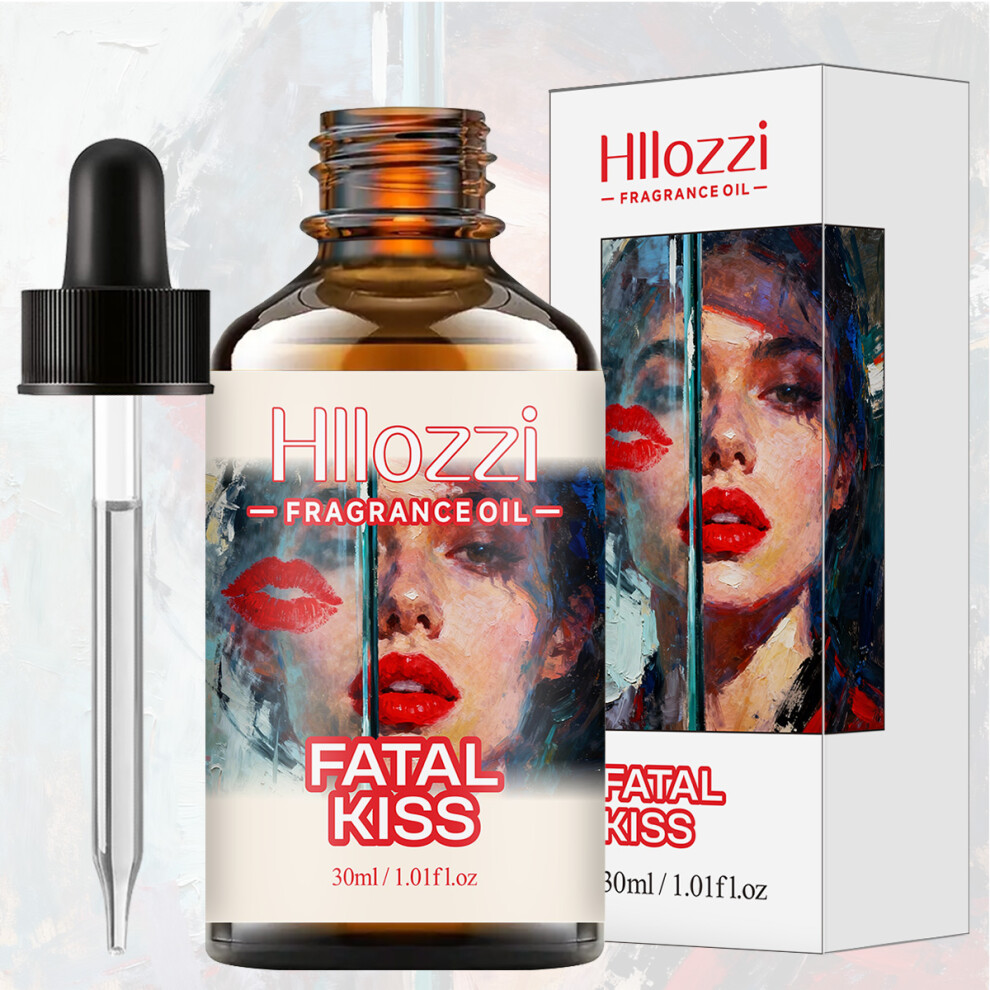 (FATAL KISS, 30ml) FATAL KISS FRAGRANCE OIL: For aromatherapy, diffusing, fargrance and candle Scented Candle.
