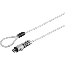 Hama Antifurto per computer portatile con chiusura a combinazione 40 mm Lucchetto USB per notebook con combinazione numerica