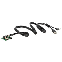 Adaptador USB/AUX - Para Hyundai - Negro - Entradas USB/AUX compatibles HU - Mantenimiento de conexiones OEM