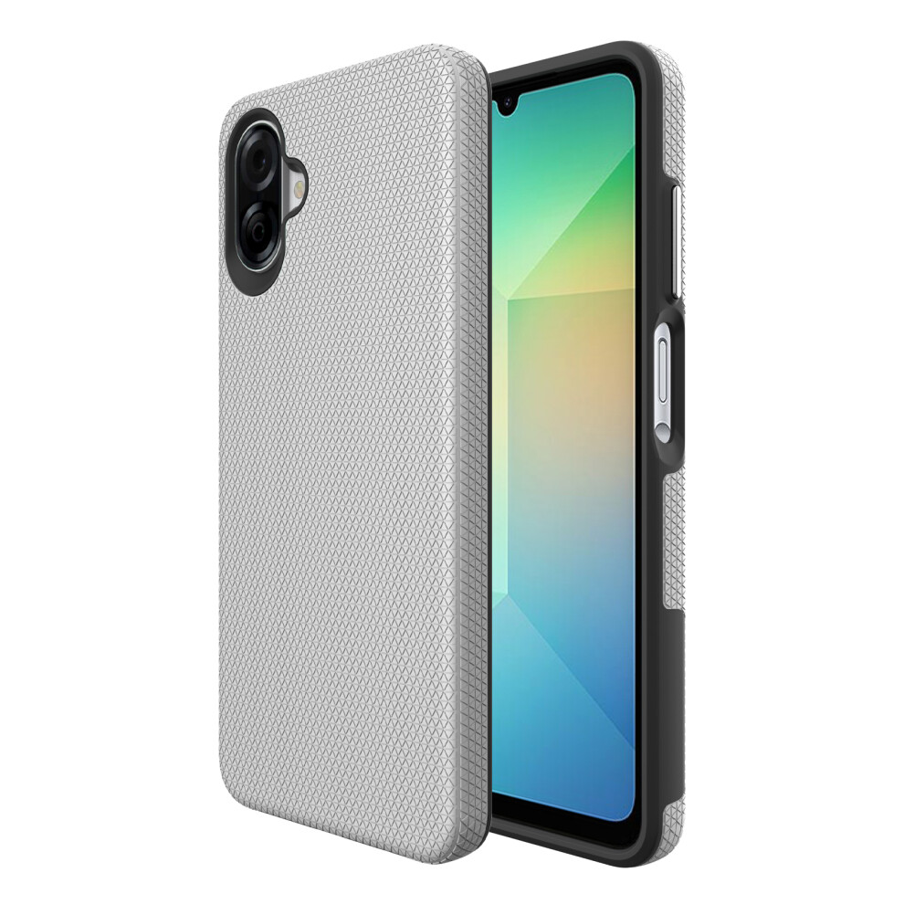 (Silver) Magnetic Case For Samsung Galaxy A07 4G / A06 4G / A06 5G Shockproof Tpu + Pc Phone Cover Silver 6914299958567