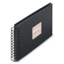 Album a spirale "Fine Art", 24 x 17 cm, 50 pagine nere, New Black