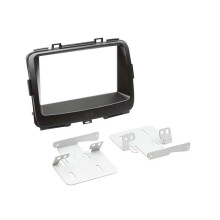 Adaptador de fachada 2-DIN para Kia Carens 2013 > negro