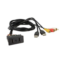 Caixa USB/AUX-AV integrada VW T6/USB universal/jack 3-5 mm