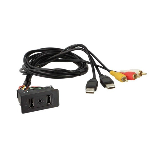Caixa USB/AUX-AV integrada VW T6/USB universal/jack 3-5 mm
