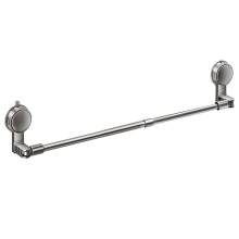 Bathroom Suction Cup Wall Towel Holder No-Punching Retractable Towel Robe Coat Rack Kitchen Bathroom Organizer Shelf B