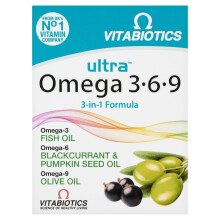 Vitabiotics Ultra Omega 3-6-9 3-in-1 Formula Capsules