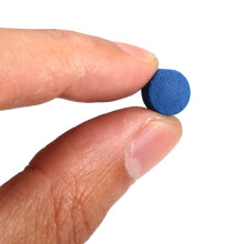 50 Replacement Cue Tips 9-13mm Leather Blue/Grey