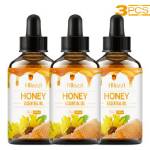 (Honey 3pcs, 30ml) Honey Essential Oil, hypoallergenic, great for skin care, massage, face, body, nails and hair, suitable for all skin types.