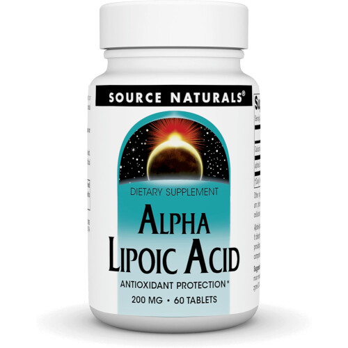 Source Naturals Alpha Lipoic Acid 200mg Tablets - 60 Count
