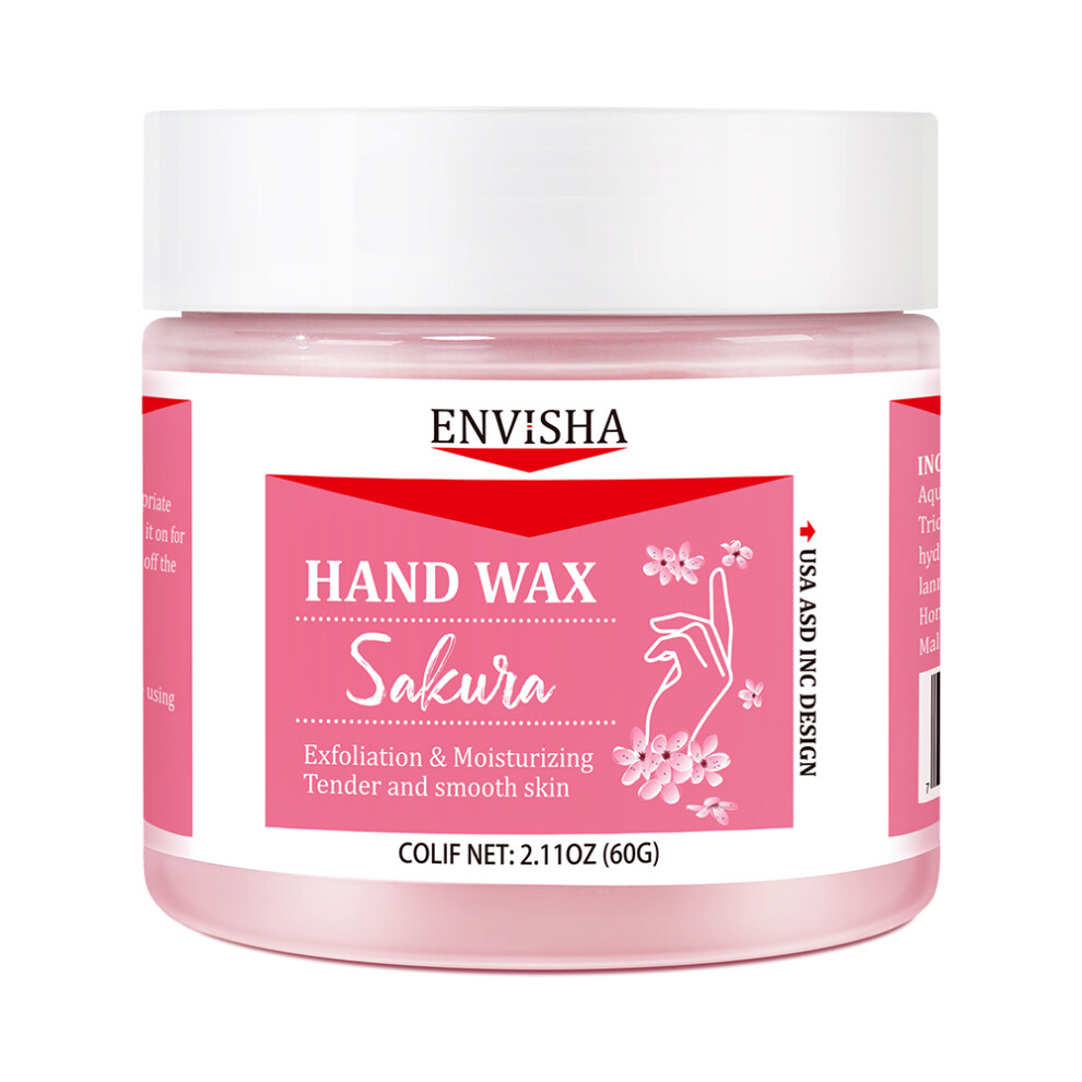 (Hand wax sakula) ENVISHA Beauty Health Skin Care Hand Mask Sakura Honey Deep Hydration Moisturizing Exfoliating Whitening Remove Dead Skin 60G