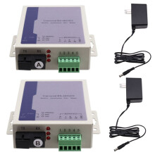 1Pair SC RS485 Bidirectional Data Optical Media Converter RS485 Communication Equipment Fiber Transceiver US PLUG