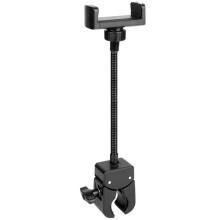Microfoonstandaard Telefoonhouder Stevige Flexibele Telefoonhouder met Zwanenhals en 360 Draaibare Armclip voor Microfoonstandaard, Muziekstandaard,