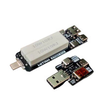 Ripple Measurement USB-C Weerstandsbelasting Multifunctionele Adapterkaart Spannings- en Stroomtester USB Elektronische Belasting