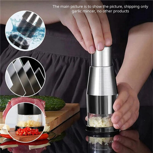 2X Garlic Press Multifunctional Manual Garlic Cutter for Mincing Garlic 2