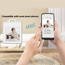 1.54-Inch E-Ink Screen Color Electronic Photo Keychain Portable for Luggage and Pets with Findmy Positioning