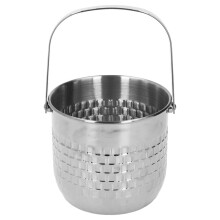 Insulated Ice Bucket Double Layer Stainless Steel, Wine Ice Bucket with Lid - Rust, Easy to Clean, Perfect for Parties