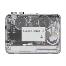 Draagbare Cassette-Naar-Mp3-Speler met een Volledig Transparante Behuizing en USB Type-C-Interface