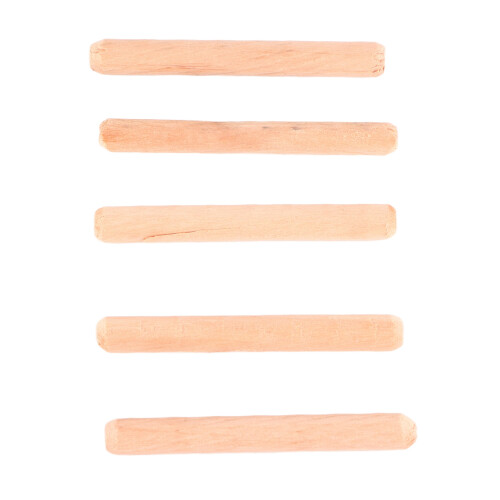 50pcs Solid Wood Dowel Rods M6