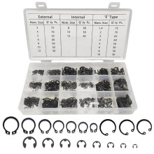 1 Set 890 Delar Premium Låsringslåsringar, Sortimentskit, 3 Typer, 18 Storlekar med Förvaringsfodral