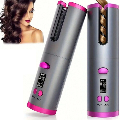 Portable Cordless Automatic Hair Curler with Ceramic Rotating , Intelligent Temperature Control 1