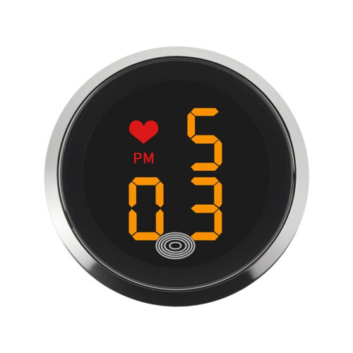 Small Digital Clock, Dashboard Car Clock, Waterproof Outdoor Clock,  Minimalist Electronic Watch with Heart Pattern