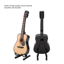 Wooden Mini Guitar Model Display Ornament 16cm
