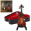 Exquisite Mini Violin with Stand for Display 14