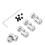 4pcs DIY Steering Shaft Coupling Set 7